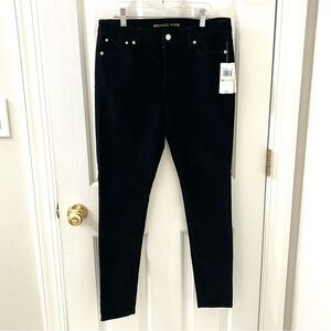 Michael Kors Women’s Black Plush Cotton Stretch Jeans Pants Size 4 New w/tag